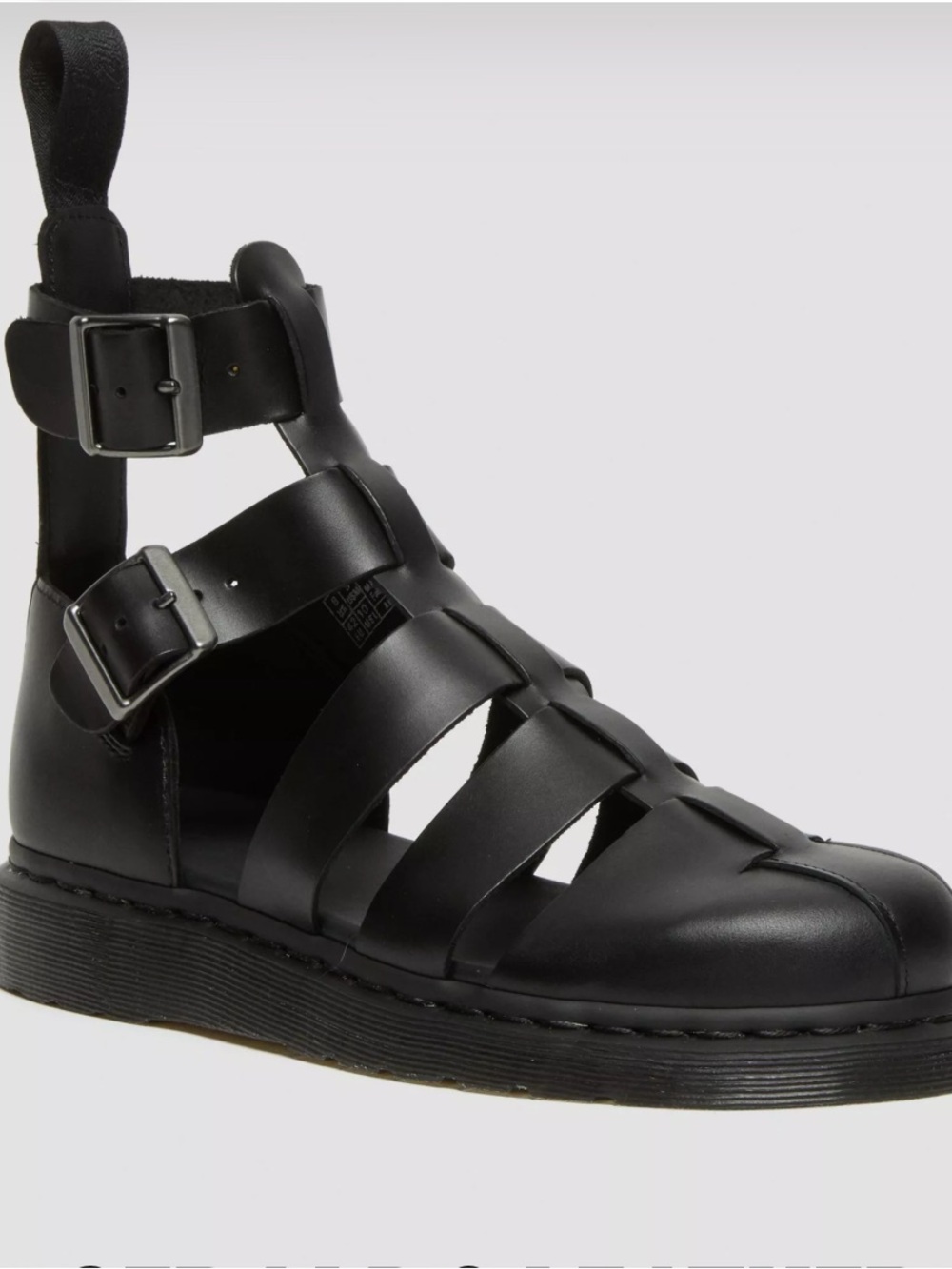 DR. MARTENS GERALDO LEATHER GLADIATOR SANDALS Sz 9 Mens/10 Ladies